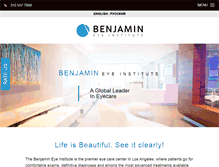 Tablet Screenshot of benjamineye.com